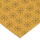 黒の原子スターバスト |世紀中頃モダン ショートテーブルランナー (コーナー)