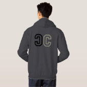 黒の反文化 パーカ (裏面フル)