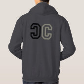 黒の反文化 パーカ (裏面)