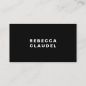 黒の名モダン刺 名刺 (正面)