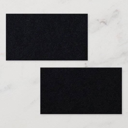 黒の名刺3.5"x2" 名刺 (正面/裏面)
