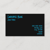 黒の名刺 名刺 (裏面)