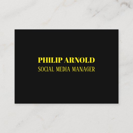 黒の名刺 名刺 (正面)