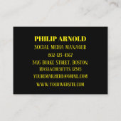 黒の名刺 名刺 (裏面)