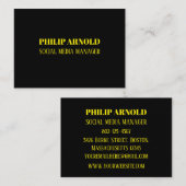 黒の名刺 名刺 (正面/裏面)