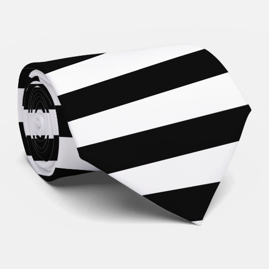黒の変ストライプ更できる背景の上の白い文字 ネクタイ (ロール)