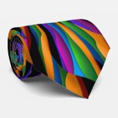 黒の多彩で微妙な随時交差積み ネクタイ (ロール)