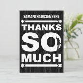 黒の大きいタイプバルミツワーのサンキューカード サンキューカード (スタンド正面)