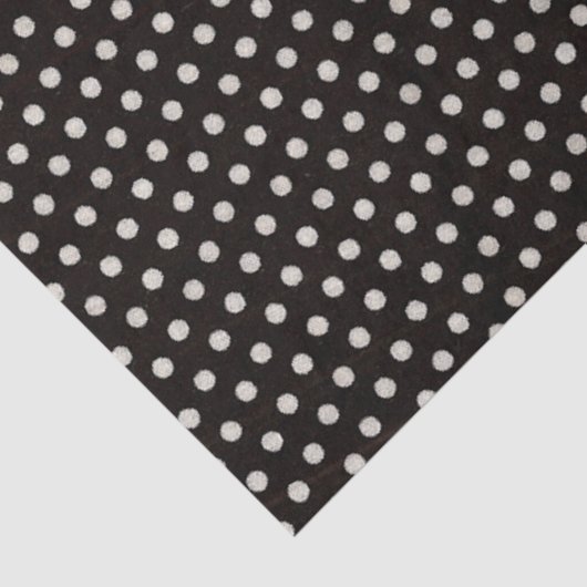 黒の大きく白い水玉模様 薄葉紙 (詳細)