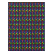 黒の大晦日の花火大会パーティー  テーブルクロス (正面)