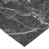 黒の大理石テクスチャ ショートテーブルランナー (コーナー)