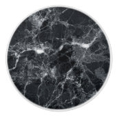 黒の大理石テクスチャ セラミックノブ (正面)