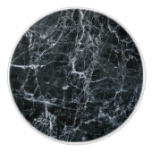 黒の大理石テクスチャ セラミックノブ (正面)