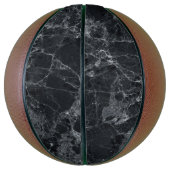 黒の大理石テクスチャ バスケットボール (縦)