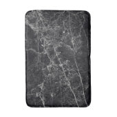 黒の大理石テクスチャ バスマット (正面縦)