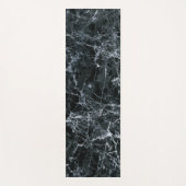 黒の大理石テクスチャ ヨガマット (正面)