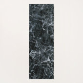 黒の大理石テクスチャ ヨガマット (裏面)