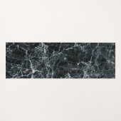 黒の大理石テクスチャ ヨガマット (正面(横))