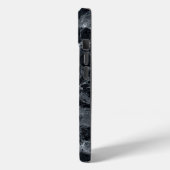 黒の大理石テクスチャ Case-Mate iPhoneケース (裏面 / 左)