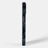 黒の大理石テクスチャ Case-Mate iPhoneケース (裏面 / 右)