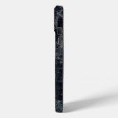 黒の大理石テクスチャ Case-Mate iPhoneケース (裏面 / 左)