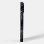 黒の大理石テクスチャ Case-Mate iPhoneケース (裏面 / 右)