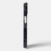 黒の大理石テクスチャ Case-Mate iPhoneケース (裏面 / 右)