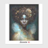 黒の女神ファンタジーアート シール (シート)