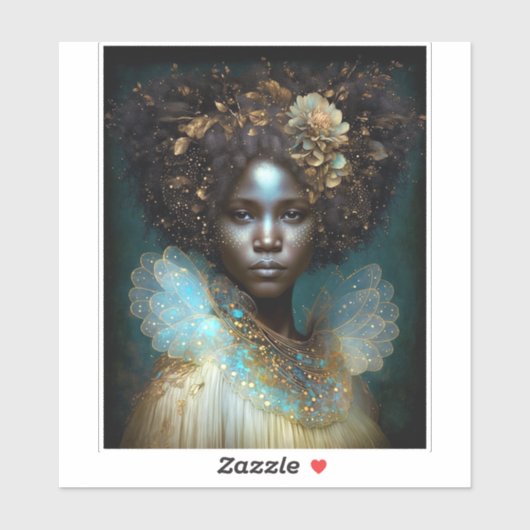 黒の女神ファンタジーアート シール (シート)