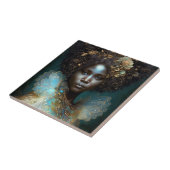 黒の女神ファンタジーアート タイル (側面)