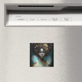 黒の女神ファンタジーアート マグネット (インサイチュ (食洗機))