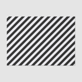 黒の対角線のストライプティッシュペーパー 薄葉紙
