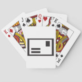 黒の封筒トランプ トランプ (裏面)