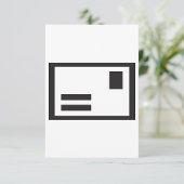 黒の封筒招待状 招待状