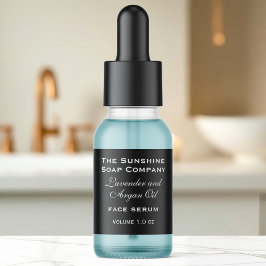 黒の小さいボトルドロッパーボトルラベル ラベル