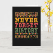 黒の履歴月 カード (黄色い花)