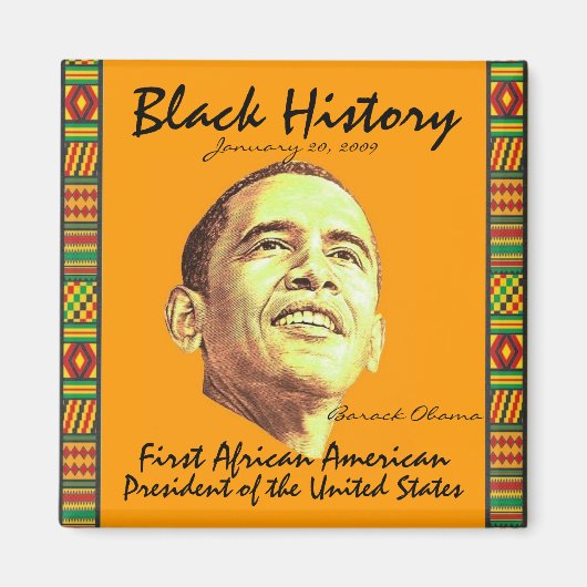 黒の履歴 マグネット (正面)