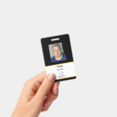 黒の従業員IDバッジ バッジ (手持ち)