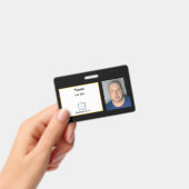 黒の従業員IDバッジ バッジ (手持ち)