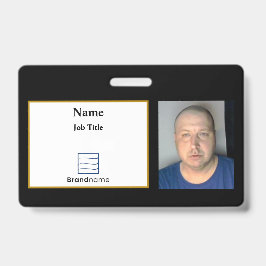 黒の従業員IDバッジ バッジ