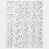 黒の手の色彩の鮮やか曲げパターン フリースブランケット (正面)