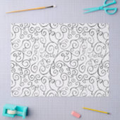 黒の手の色彩の鮮やか曲げパターン 薄葉紙 (クラフト)