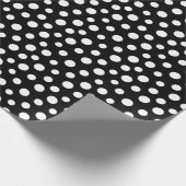 黒の折り返し紙 ラッピングペーパー (角)