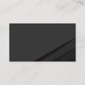 黒の抽象芸術パネル |ギアアイコン 名刺 (裏面)