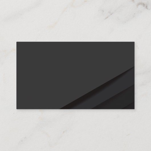 黒の抽象芸術パネル |レンチギアロゴ 名刺 (裏面)