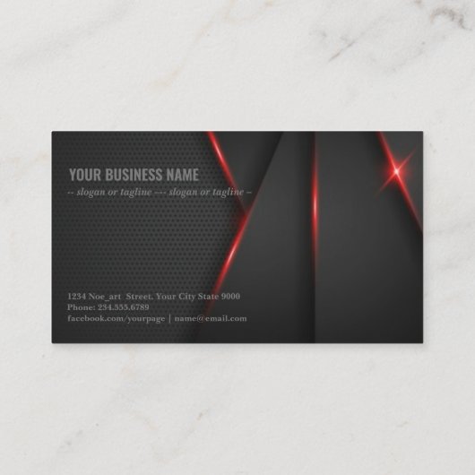黒の抽象芸術重なりの背景 名刺 (裏面)
