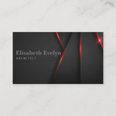 黒の抽象芸術重なりの背景 名刺 (正面)