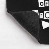 黒の新郎の白の父 マウスパッド (コーナー)