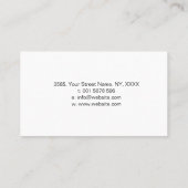 黒の旋回モエレガントノグラムフレーム 名刺 (裏面)