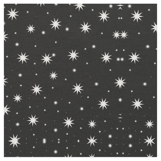 黒の星 ファブリック (クローズアップ)
